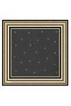 Siyah 90X90 İpek Twill Eşarp - 1