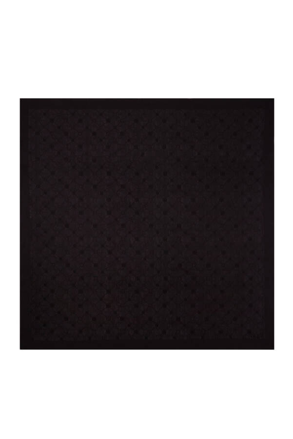 Siyah 90X90 Koza Eşarp - Aker