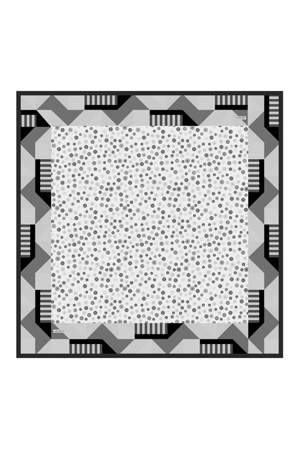 Siyah 90X90 Pure Touch Eşarp - Arancia
