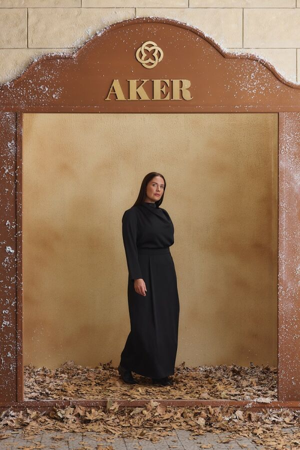 Siyah Abiye Etek - Aker