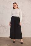 Siyah Arka Bel Lastikli Pantolon Etek - 2