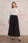 Siyah Arka Bel Lastikli Pantolon Etek - 3