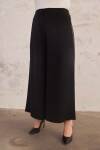 Siyah Arka Bel Lastikli Pantolon Etek - 4