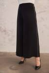 Siyah Arka Bel Lastikli Pantolon Etek - 5