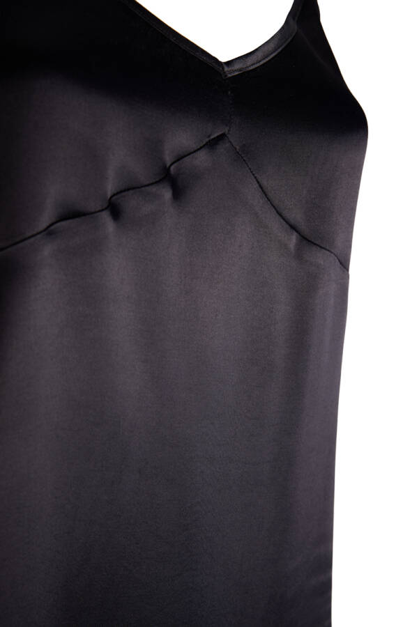 Siyah Askılı Viscon Gecelik - 2