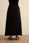 Siyah Bağcıklı Viscon Etek - 6