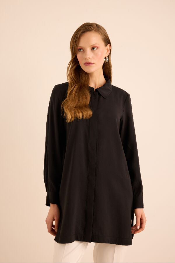 Siyah Basic Tunik - 4