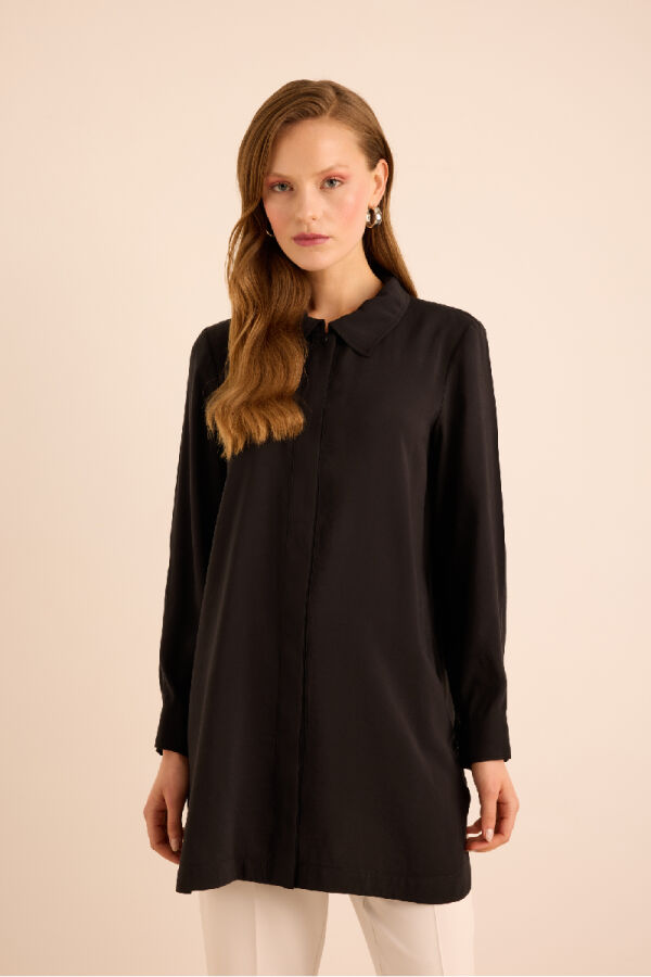 Siyah Basic Tunik - Aker (1)