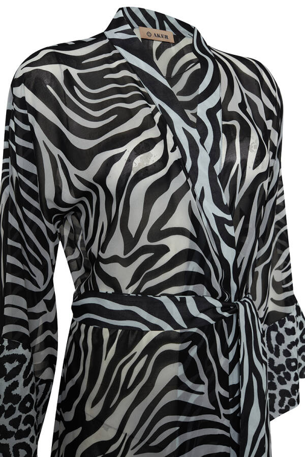 Siyah Belden Kuşaklı Pareo - 2