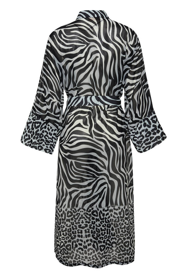 Siyah Belden Kuşaklı Pareo - 3