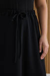 Siyah Beli Bağcıklı Etek - 5