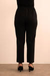 Siyah Beli Lastikli Dokuma Pantolon - 6