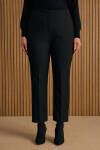 Siyah Beli Lastikli Dokuma Pantolon - 2