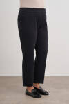 Siyah Beli Lastikli Dokuma Pantolon - 3