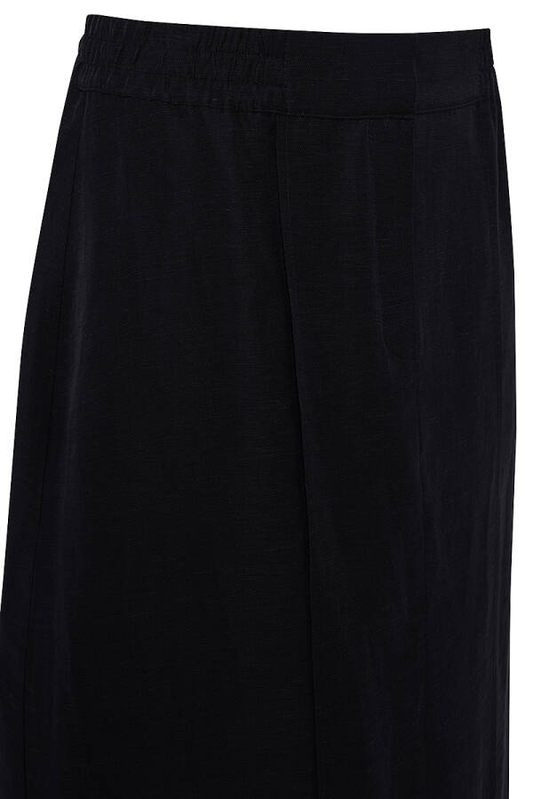 Siyah Beli Lastikli Keten Etek - Aker (1)