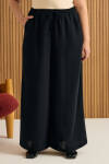 Siyah Beli Lastikli Pantolon Etek - 3