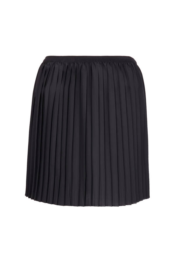 Siyah Beli Lastikli Pilise Etek Aksesuar - 5