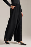 Siyah Beli Lastikli Viscon Pantolon Etek - 4