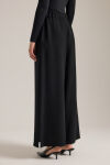 Siyah Beli Lastikli Viscon Pantolon Etek - 5