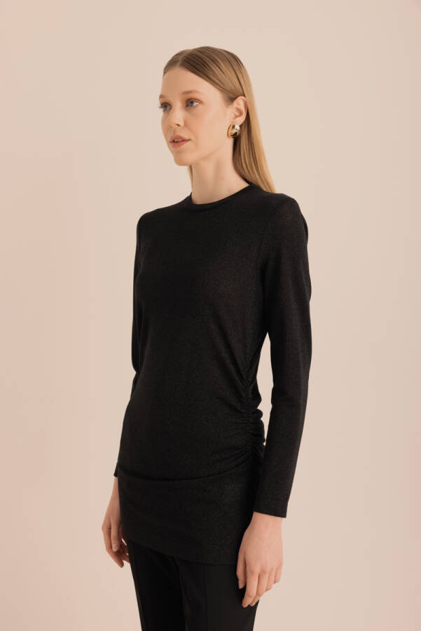 Siyah Bisiklet Yaka Body - 5