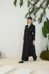 Siyah Çift Rüzgarlı Pardösü - 2
