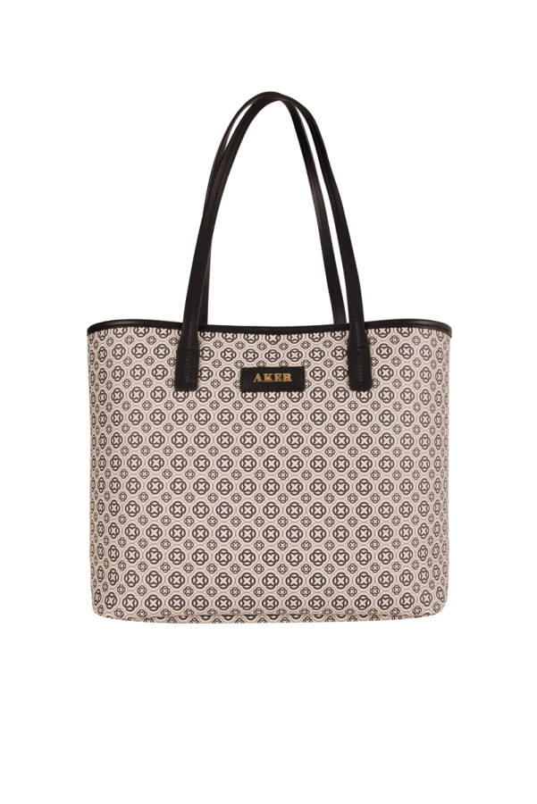 Siyah CNT20157 MONOGRAM OMUZ ÇANTA - Aker (1)