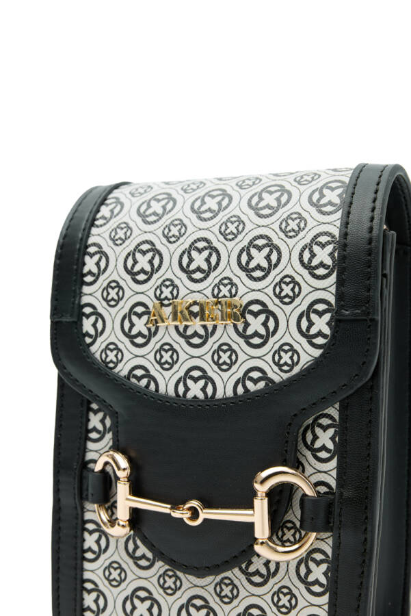 Siyah CNT20159 MONOGRAM TELEFON ÇANTA - 3