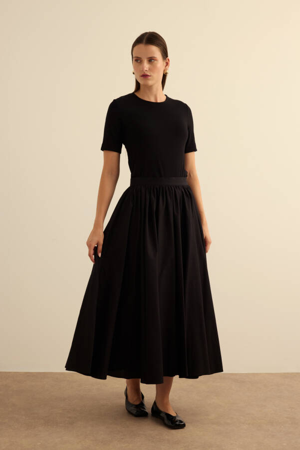 Siyah Cotton Etek - Aker (1)