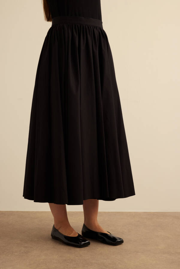 Siyah Cotton Etek - 4