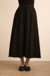 Siyah Cotton Evaze Etek - 3