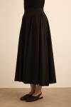 Siyah Cotton Evaze Etek - 5