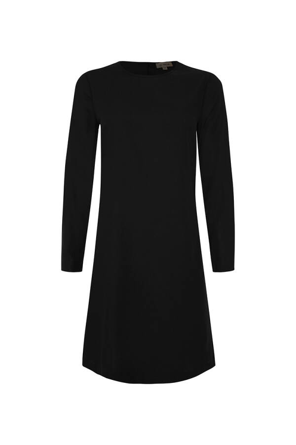 Siyah Cotton Jüpon Tunik - Aker