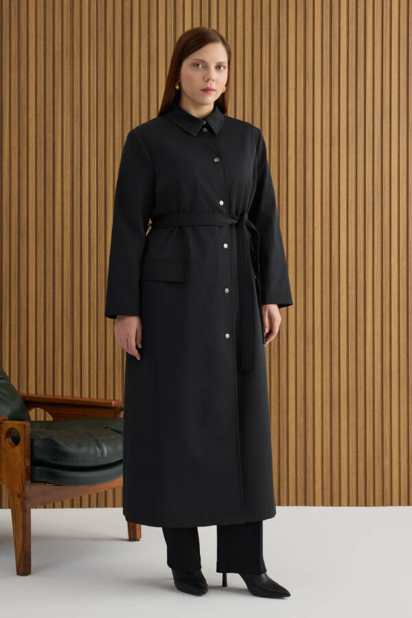 Siyah Cotton Pardösü - 3