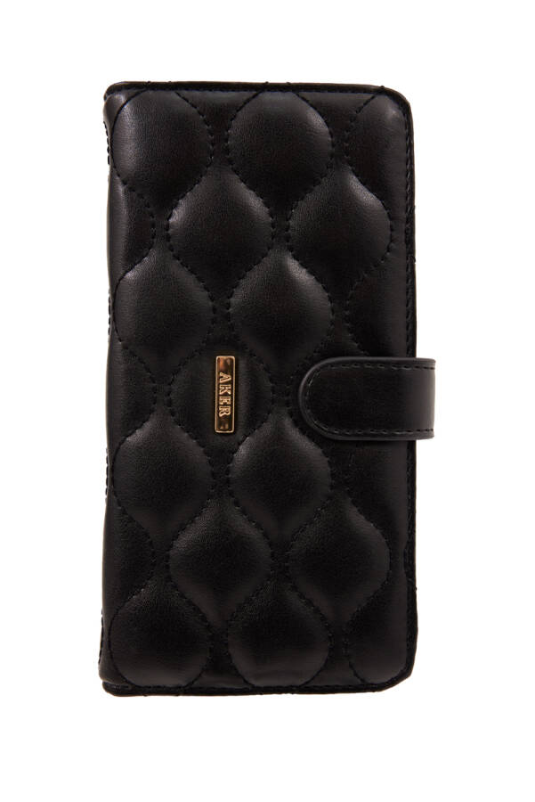 Siyah CZDN30009 DİKDÖRTGEN ÇITÇITLI CÜZDAN - Aker (1)