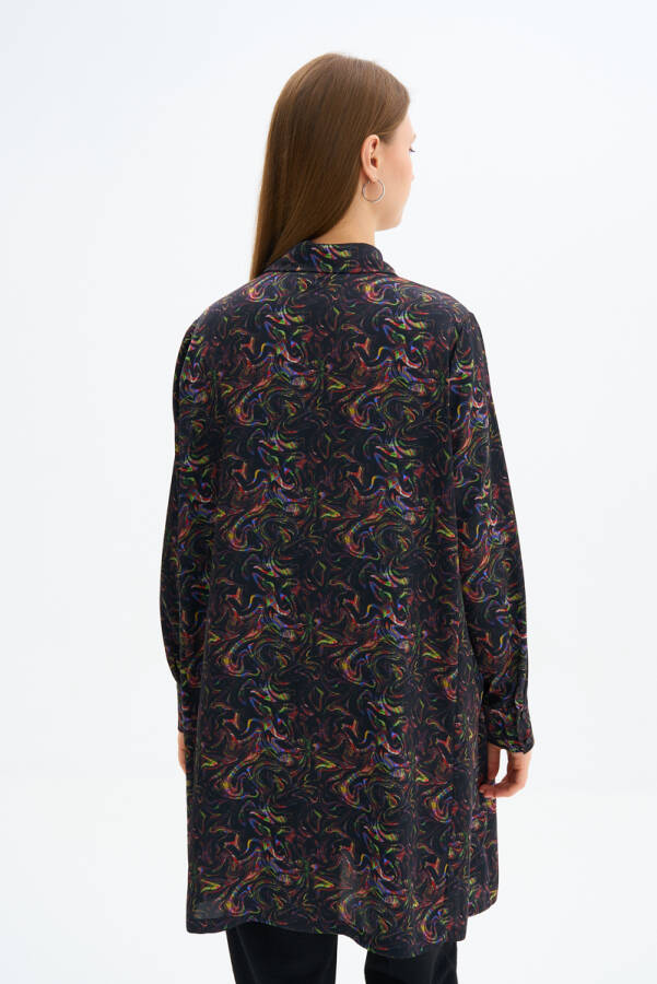 Siyah Desenli Tunik - 6