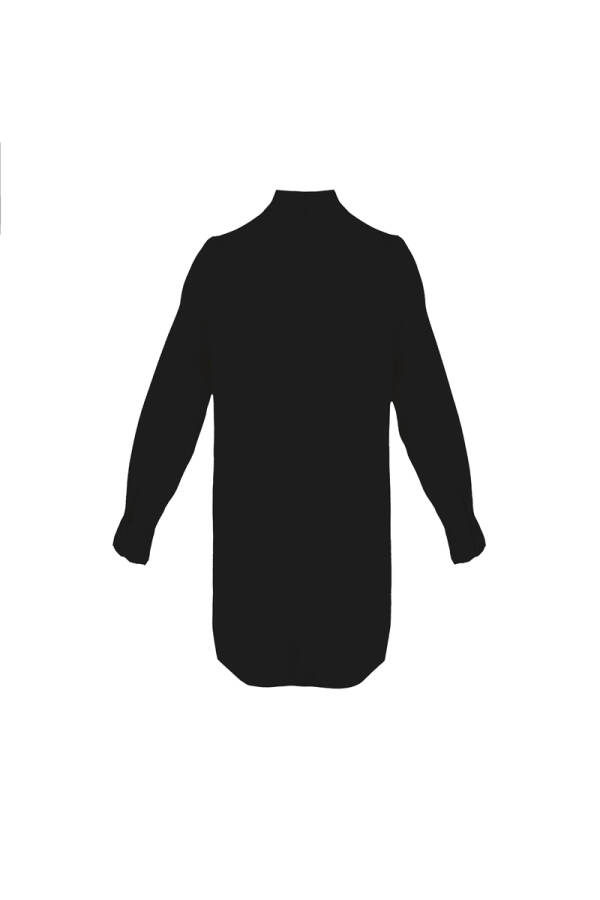 Siyah Dik Yaka Bluz - 3