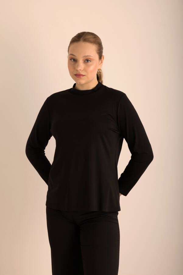 Siyah Dik Yaka Body - 1