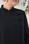 Siyah Dik Yaka Klasik Pardösü - 5