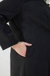 Siyah Dik Yaka Klasik Pardösü - 6