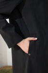 Siyah Dik Yaka Klasik Pardösü - 5