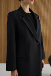 Siyah Dokuma Ceket - 3