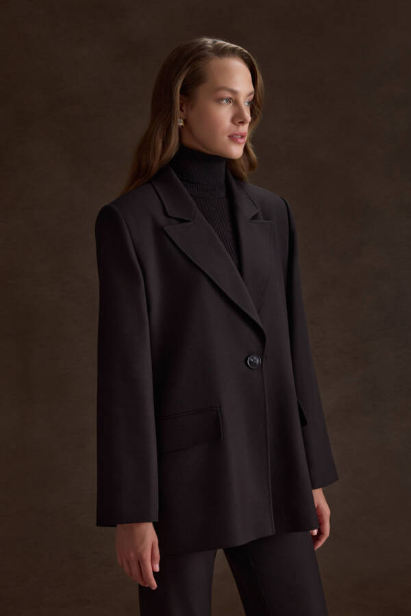 Siyah Dokuma Ceket - 3