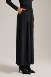 Siyah Dokuma Pantolon Etek - 3