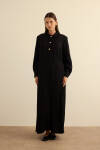 Siyah Dokuma Ferace - 4