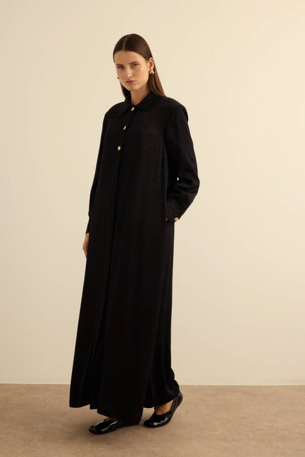 Siyah Dokuma Ferace - Aker