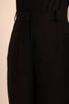 Siyah Dokuma Palazzo Pantolon - 3