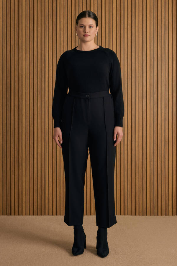 Siyah Dokuma Pantolon - Aker (1)