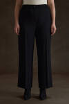 Siyah Dokuma Pantolon - 2