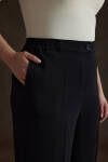 Siyah Dokuma Pantolon - 4