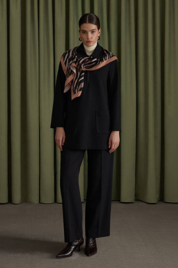 Siyah Dokuma Pantolon - Aker (1)